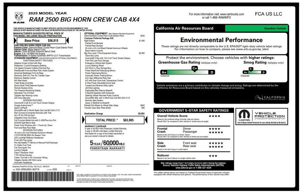 ram ram 2500 pickup 2025 3C6UR5DJ9SG562718 image ram ram 2500 pickup 2025 3C6UR5DJ9SG562718 image